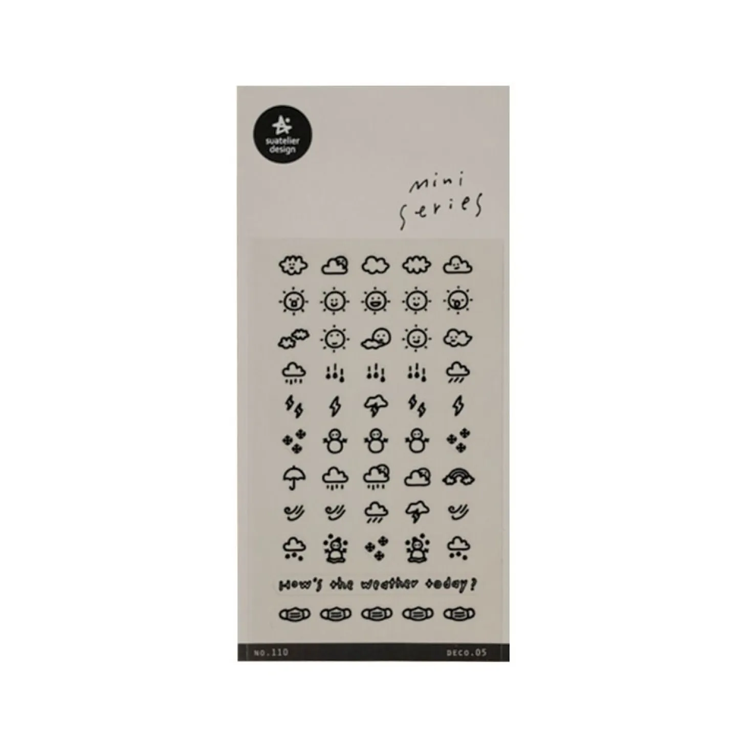 Mini Today's Weather Deco Sticker