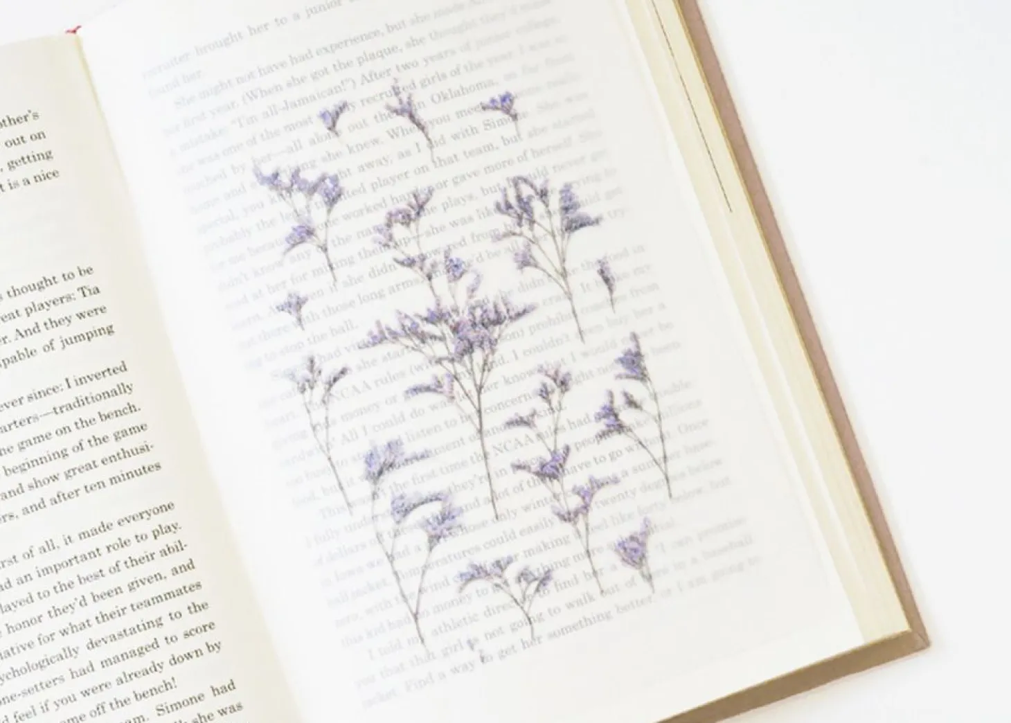 Misty Blue Pressed Flower Sticker