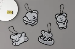 Momo Bear Reflective Keychain