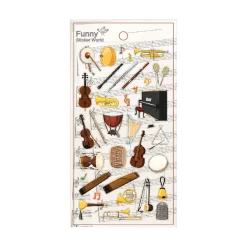 Musical Instrument Paper Sticker