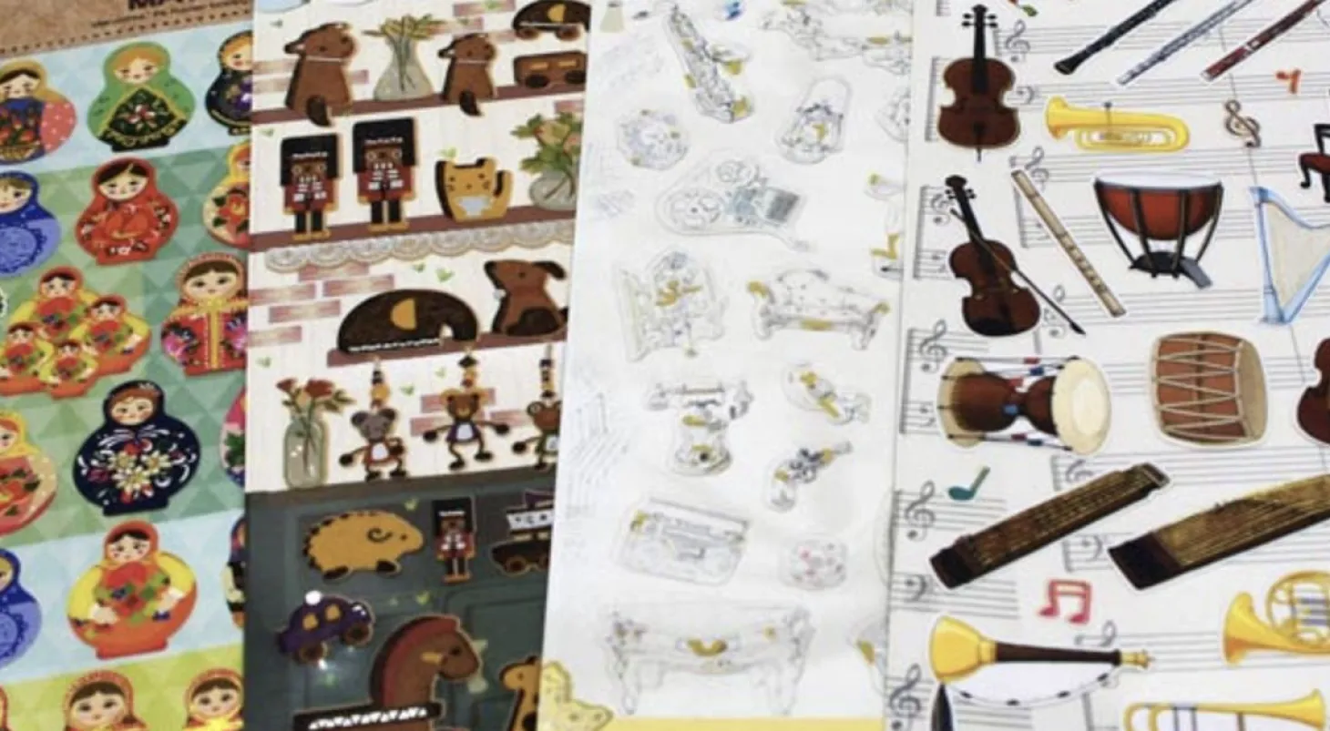 Musical Instrument Paper Sticker
