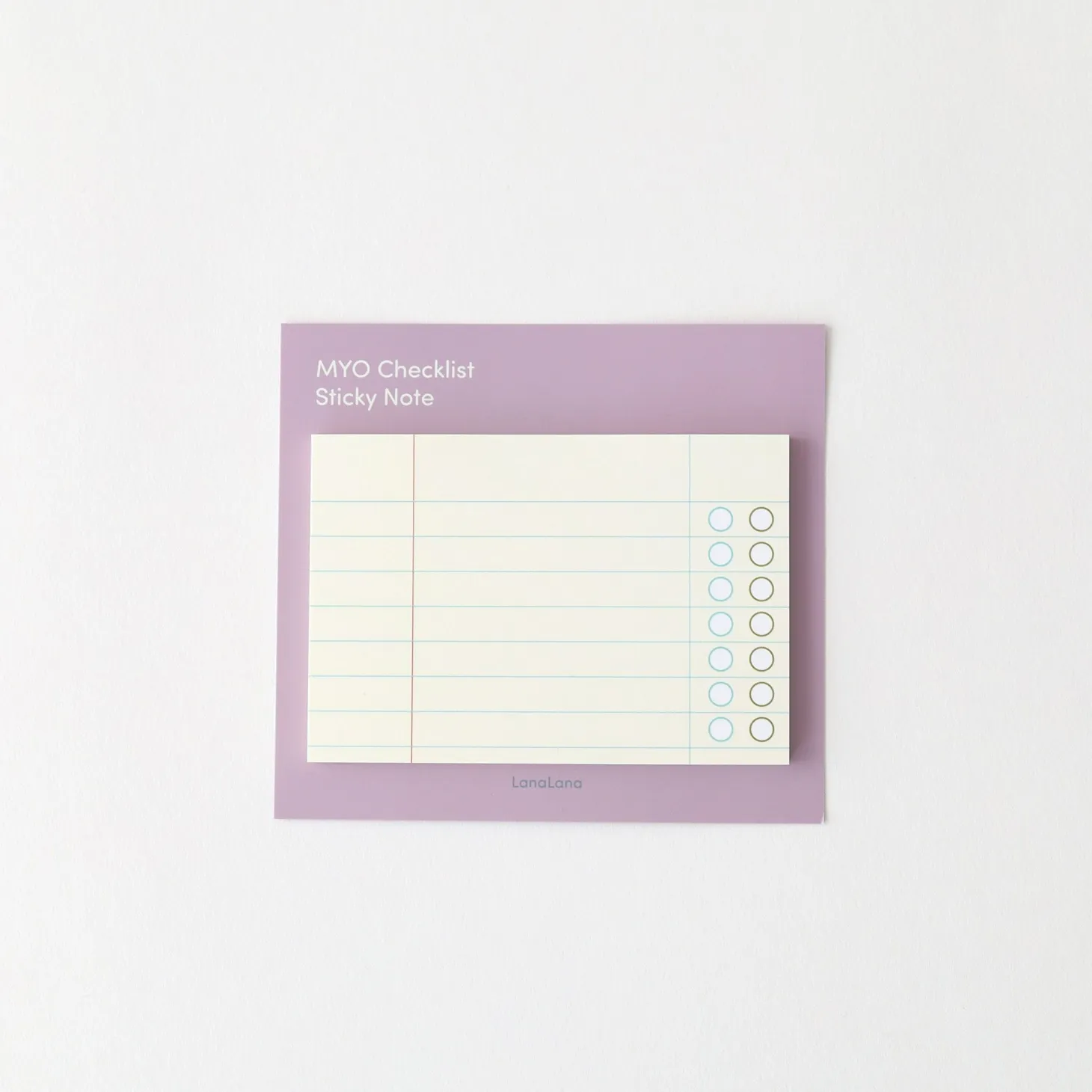 MYO Checklist Sticky Note
