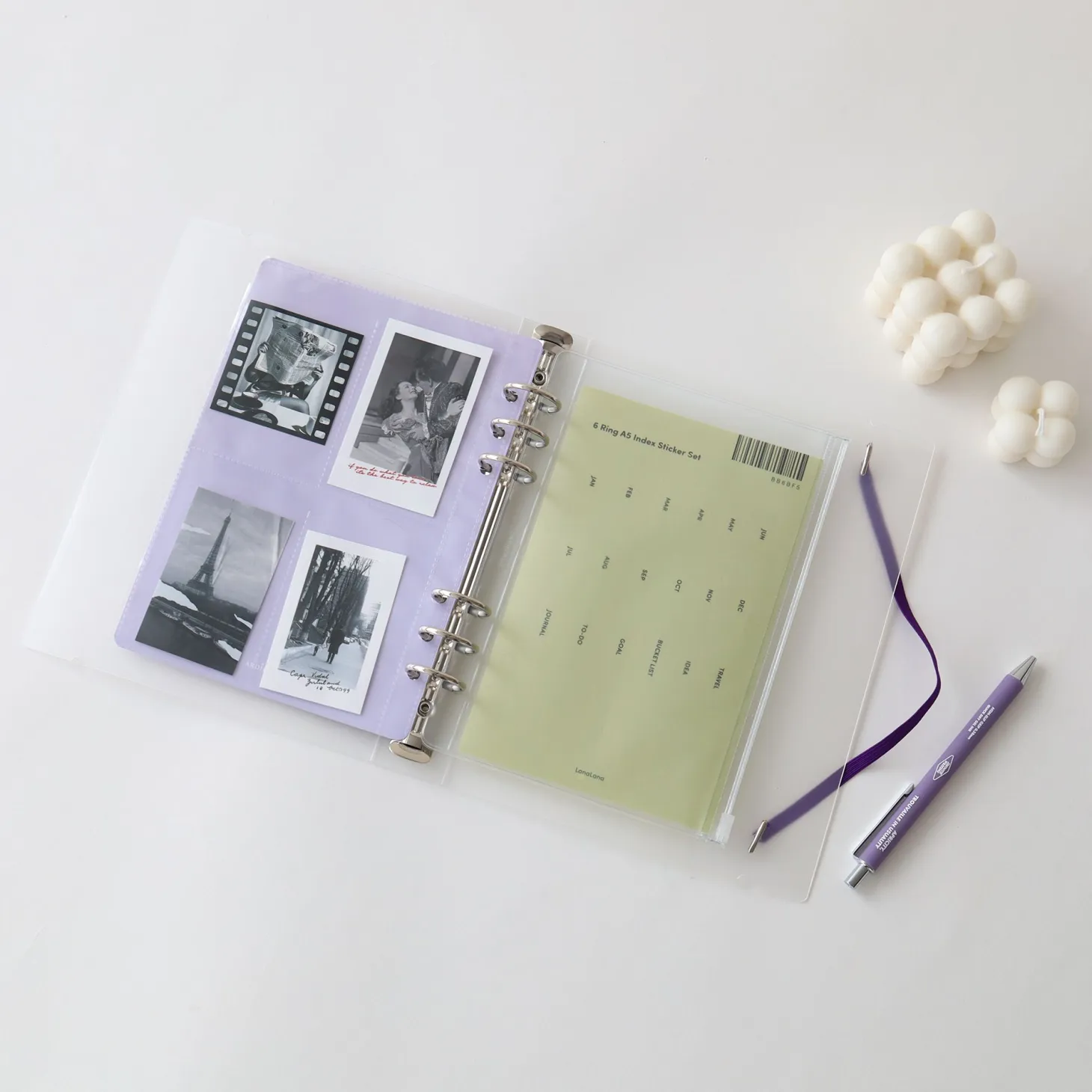 MYO 6 Ring A5 Zipper Pocket
