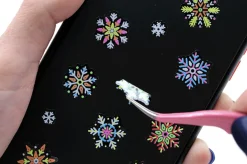 Neon Snowflake Deco Sticker