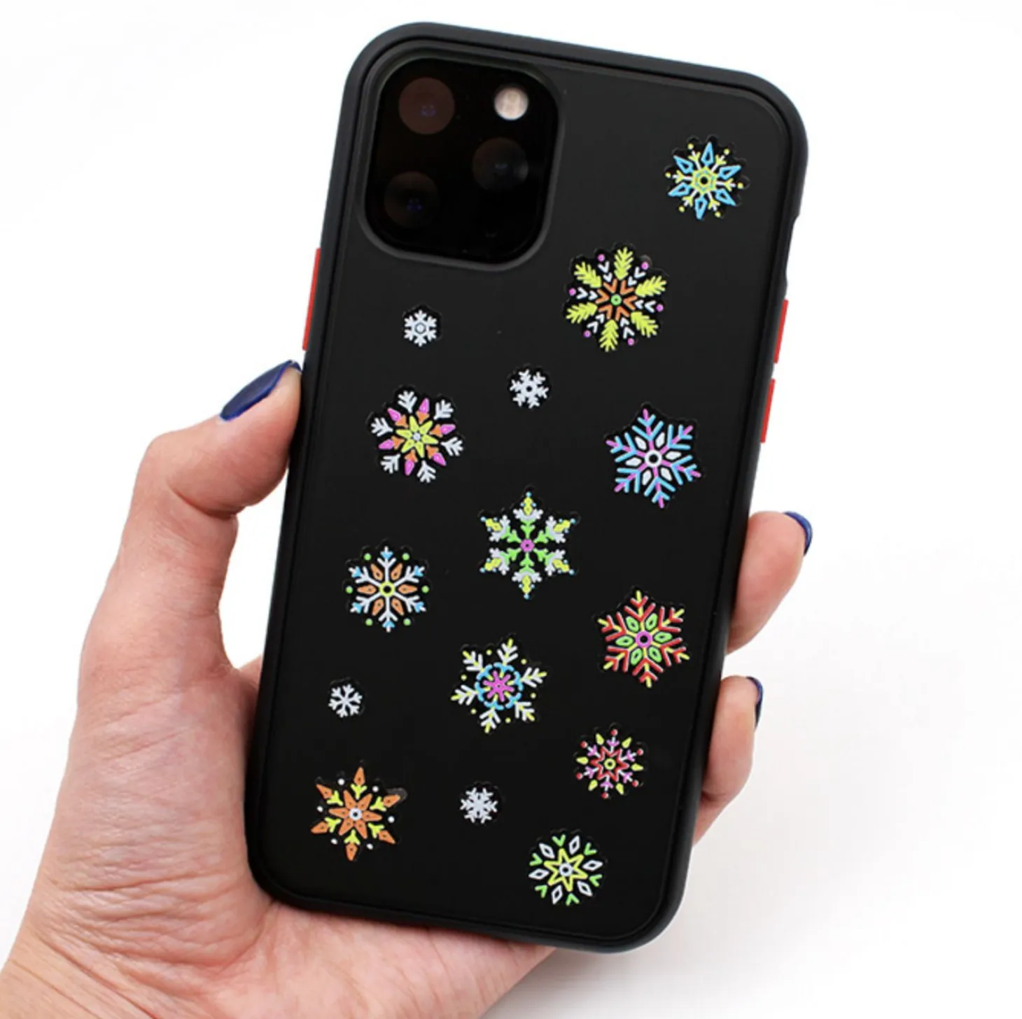 Neon Snowflake Deco Sticker