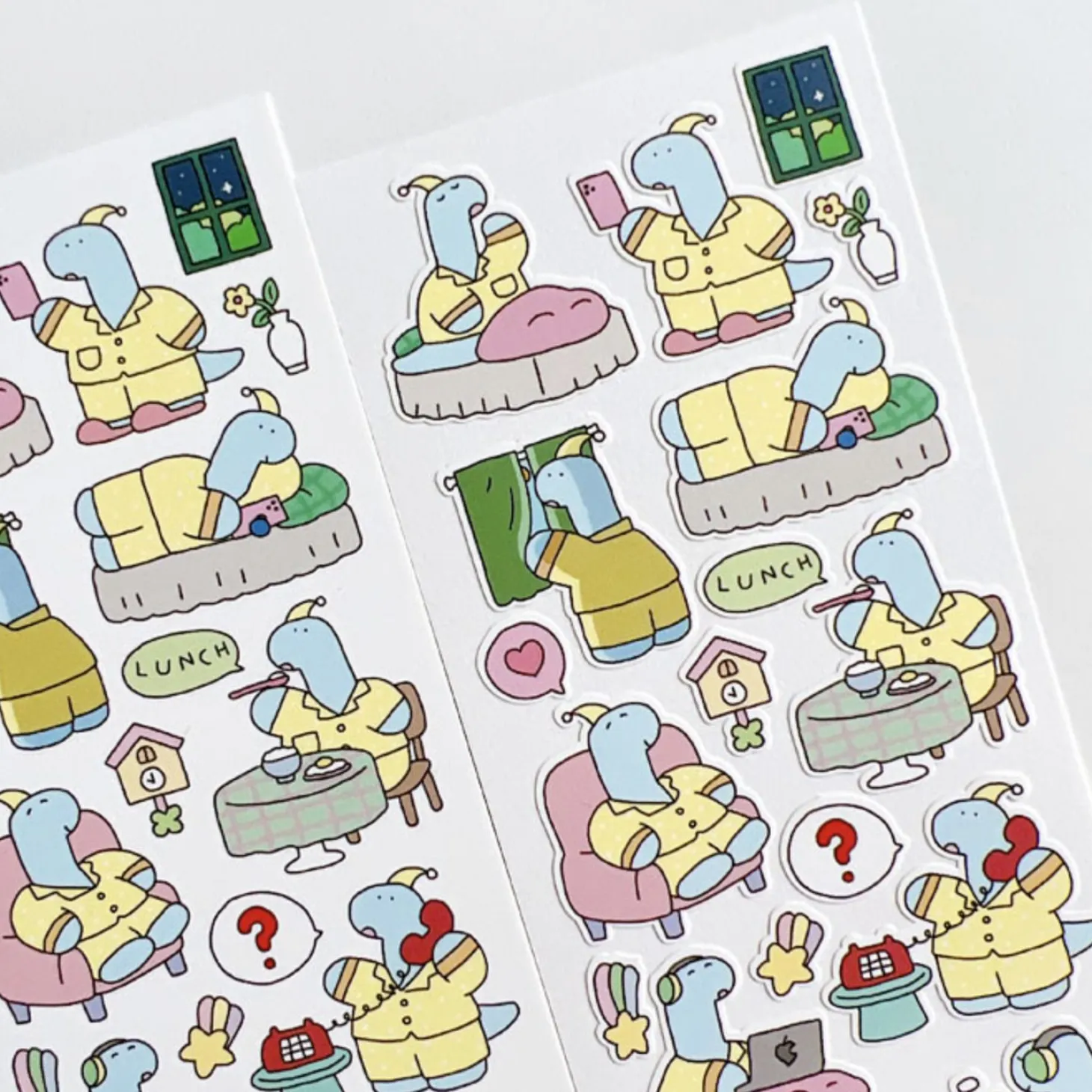 Night Owl Dino Deco Sticker