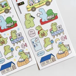 Night Owl Dino Deco Sticker