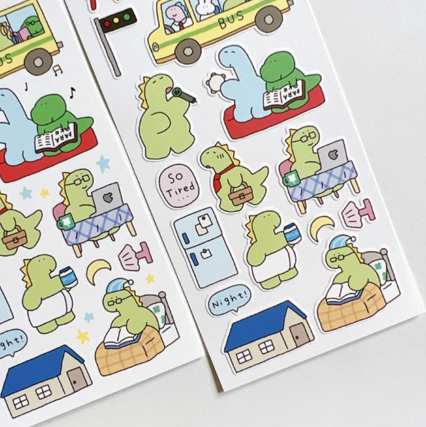 Night Owl Dino Deco Sticker