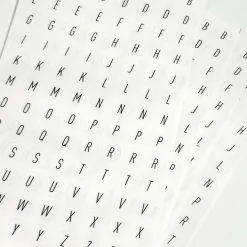Office Alphabet PET Deco Sticker