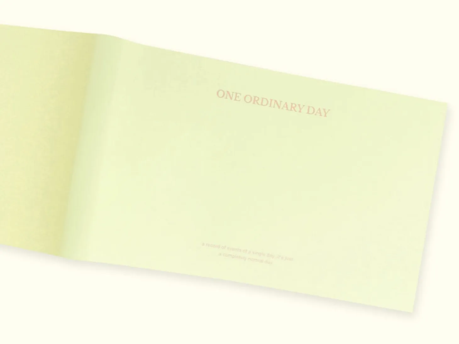 One Ordinary Day Weekly Planner