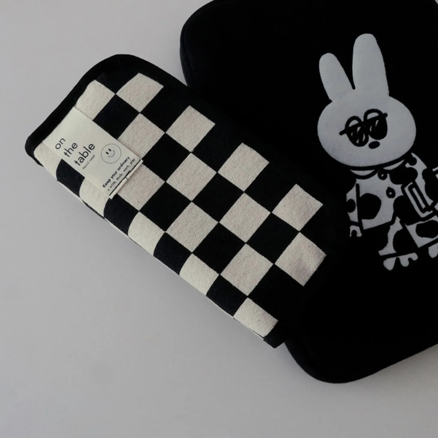 On the Table Checker Board Pen Pouch