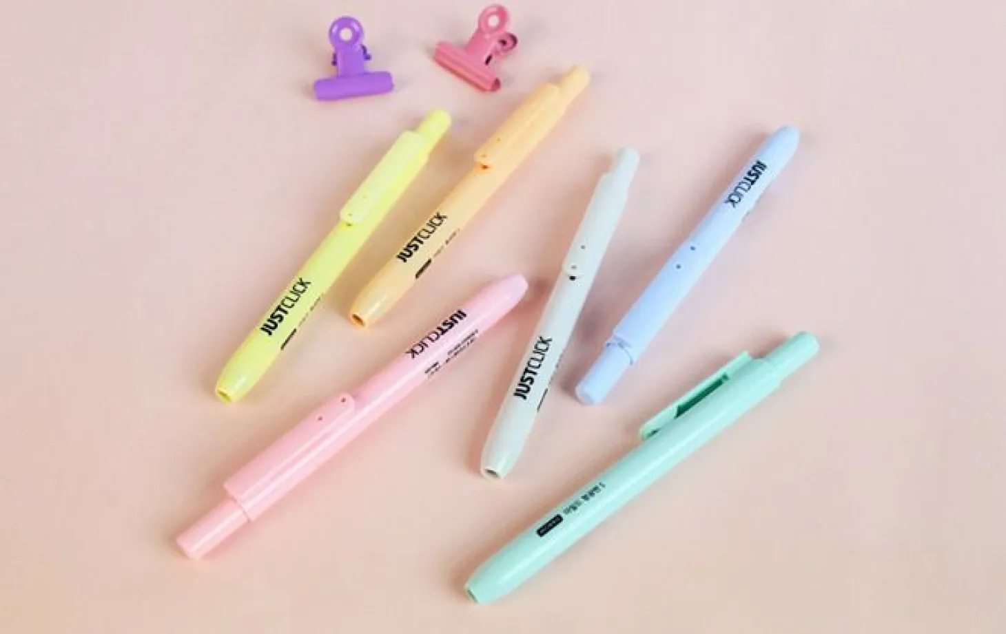 Pastel Retractable Highlighter Set