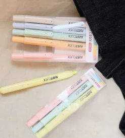 Pastel Retractable Highlighter Set