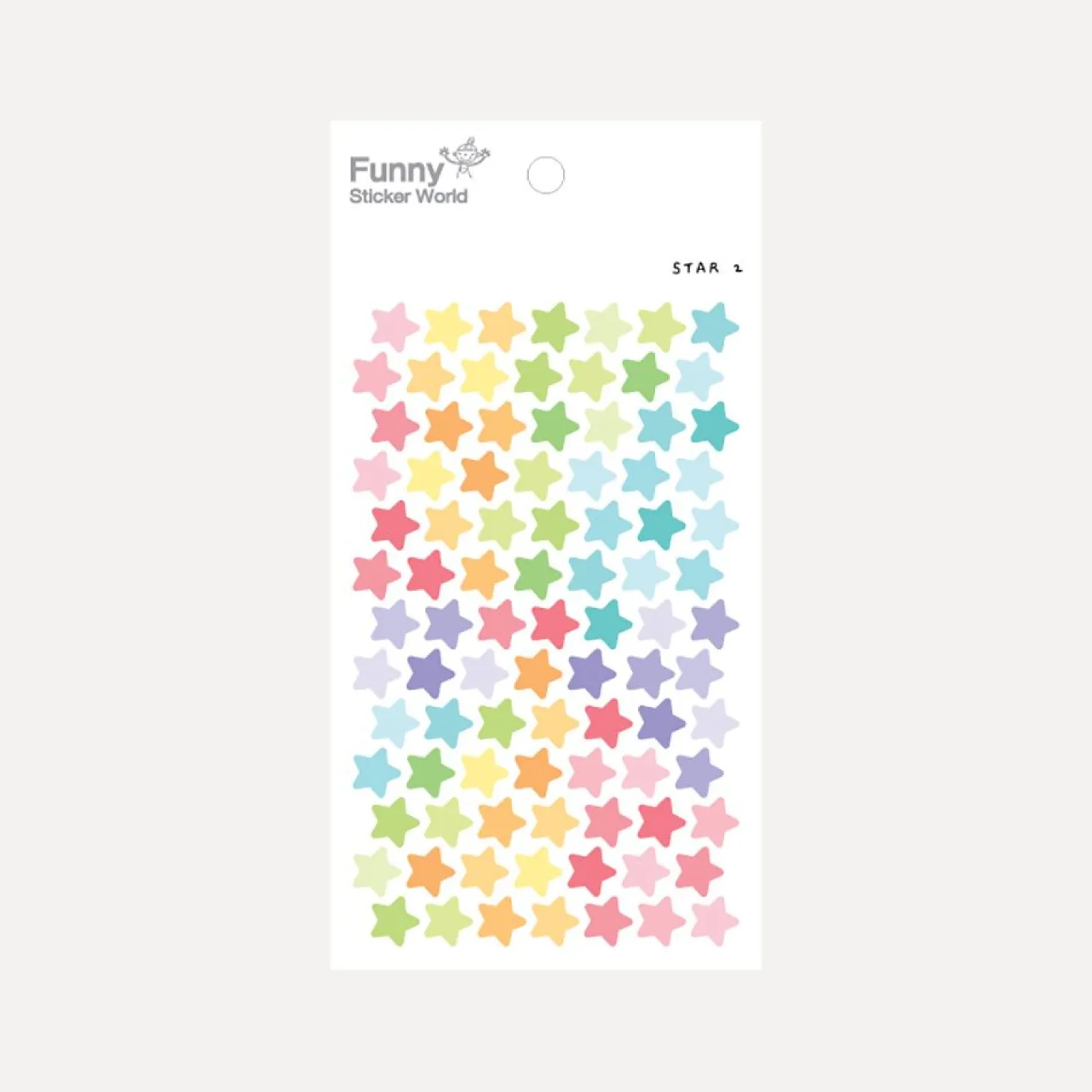 Pastel Star PVC Sticker