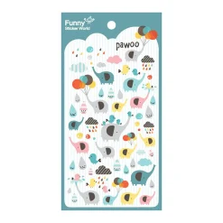 Pawoo Elephant Epoxy Sticker