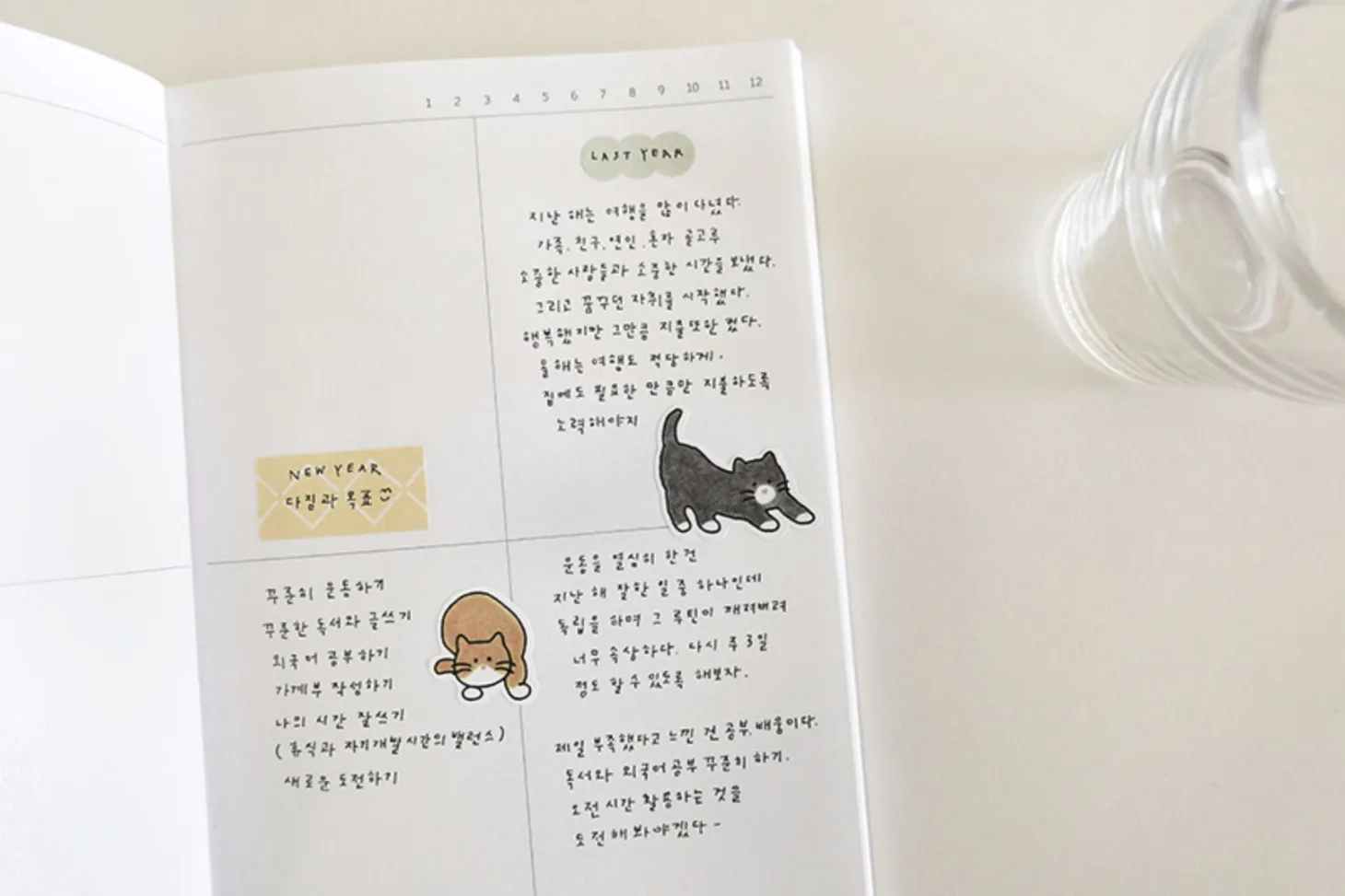21pcs Cat Cereal Sticker Set