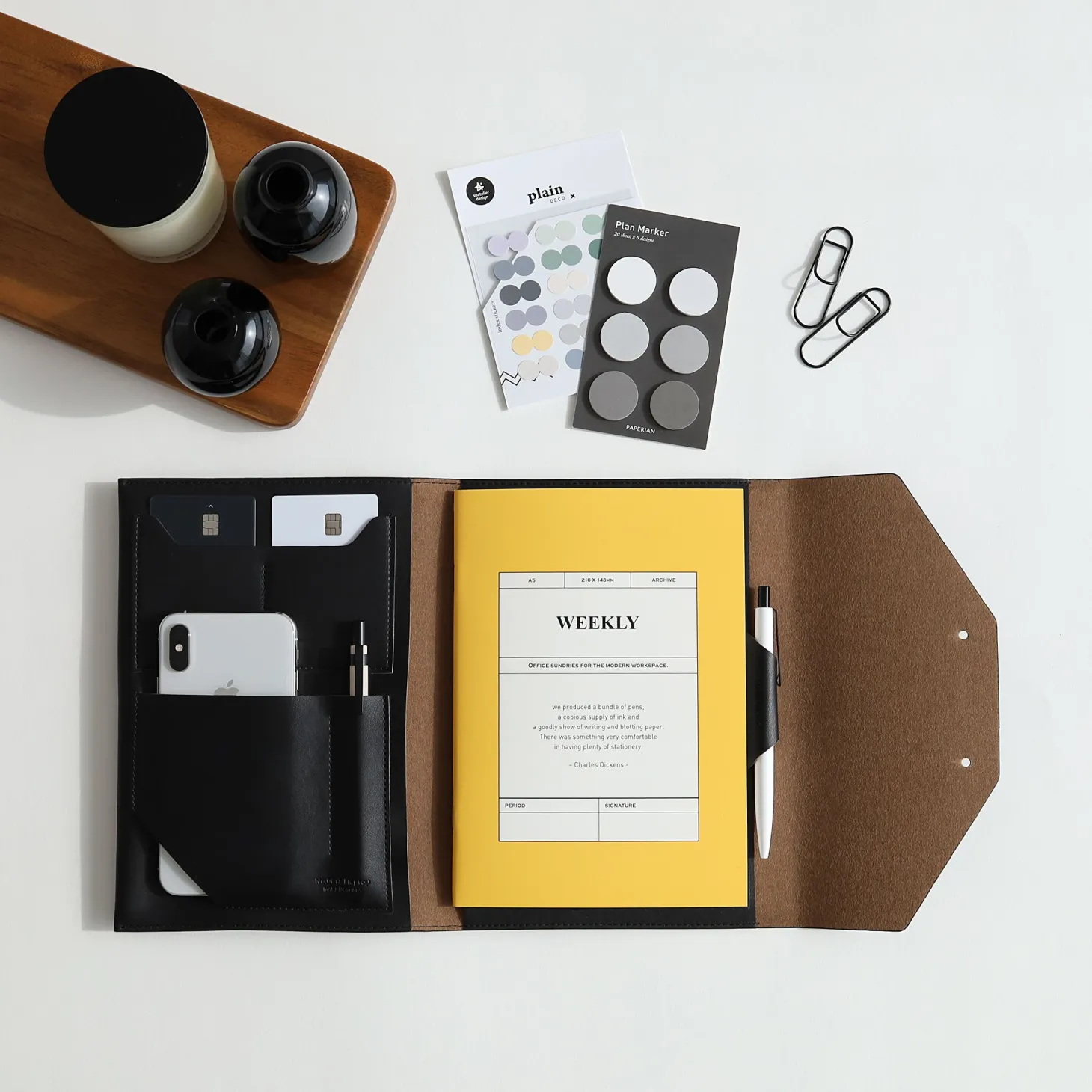 2pcs Clip Pen Holder