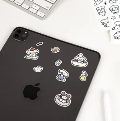 6pcs Coi Puppy Removable Sticker Set