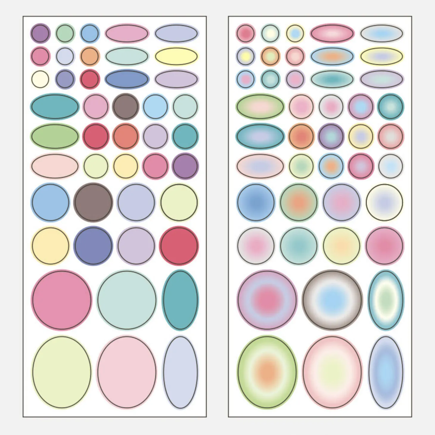2pcs Daily Dot Sticker Set