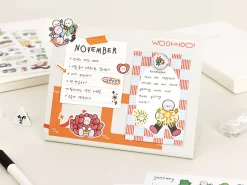 6pcs Doodle Point Removable Sticker Set