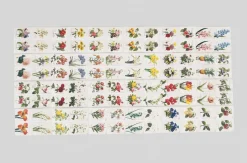 96pcs Flower Label Sticker Set