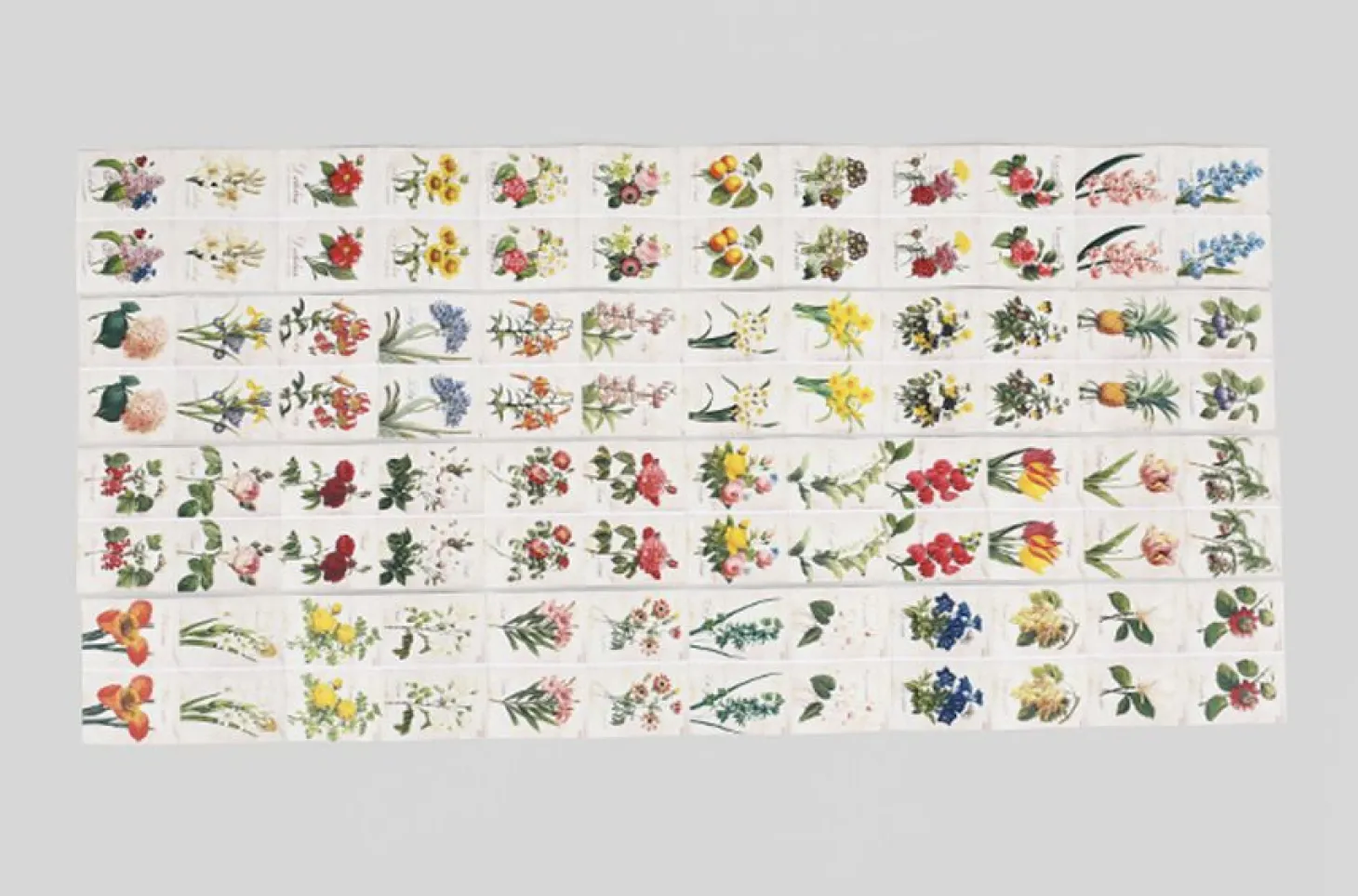 96pcs Flower Label Sticker Set
