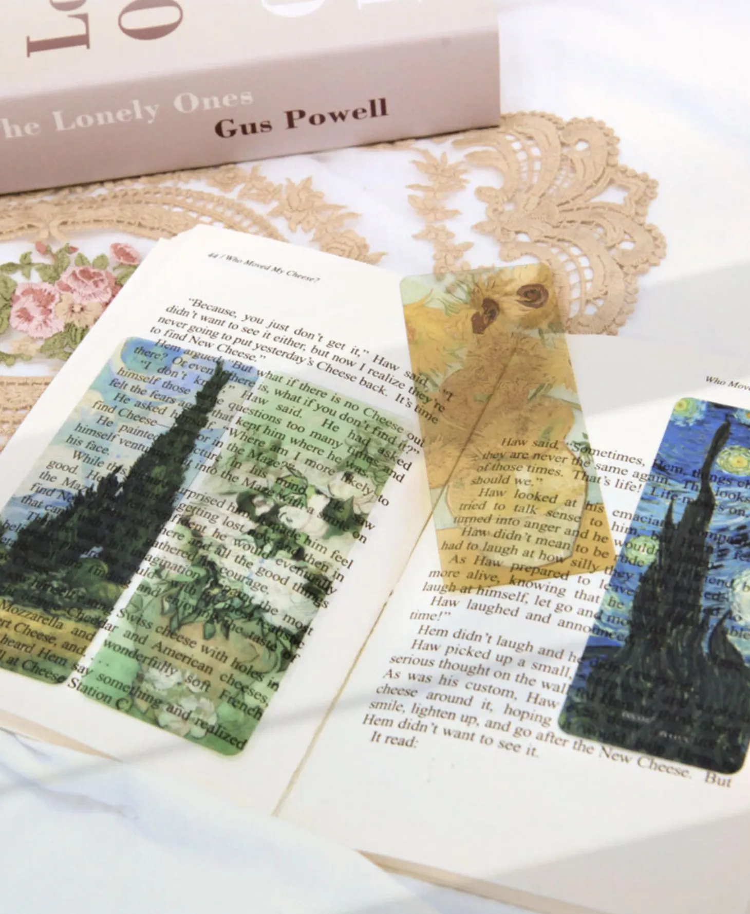 4pcs Gogh & Monet Bookmark Set