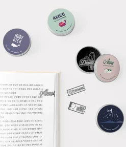 5pcs Literature Tin Bookmark Set