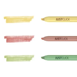 3pcs Natural Retractable Highlighter Set