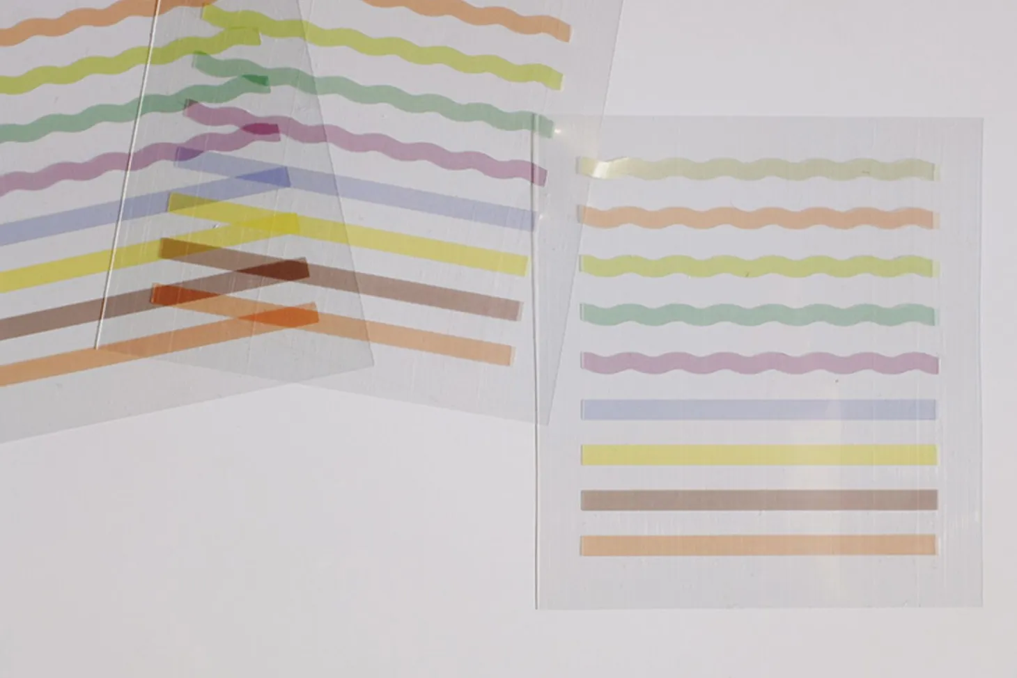 3pcs Pop Plain Deco Sticker Set