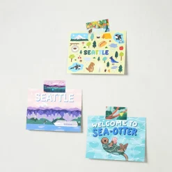 8pcs Seattle Postcard Set