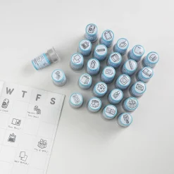 4pcs Self-inking Stamp Set