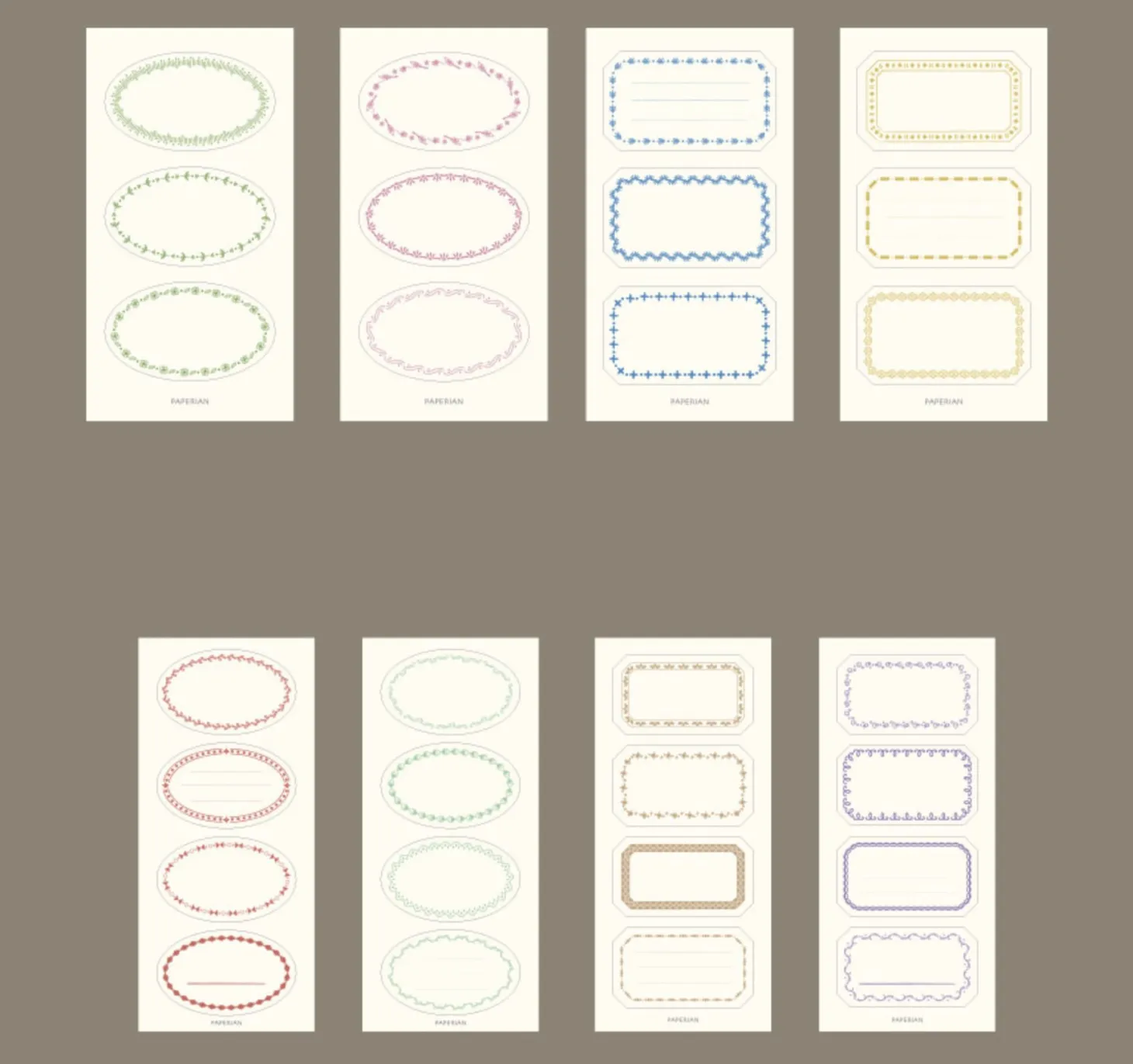2pcs Simple Label Sticker Set