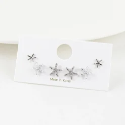 6pcs Starfish Earring Set