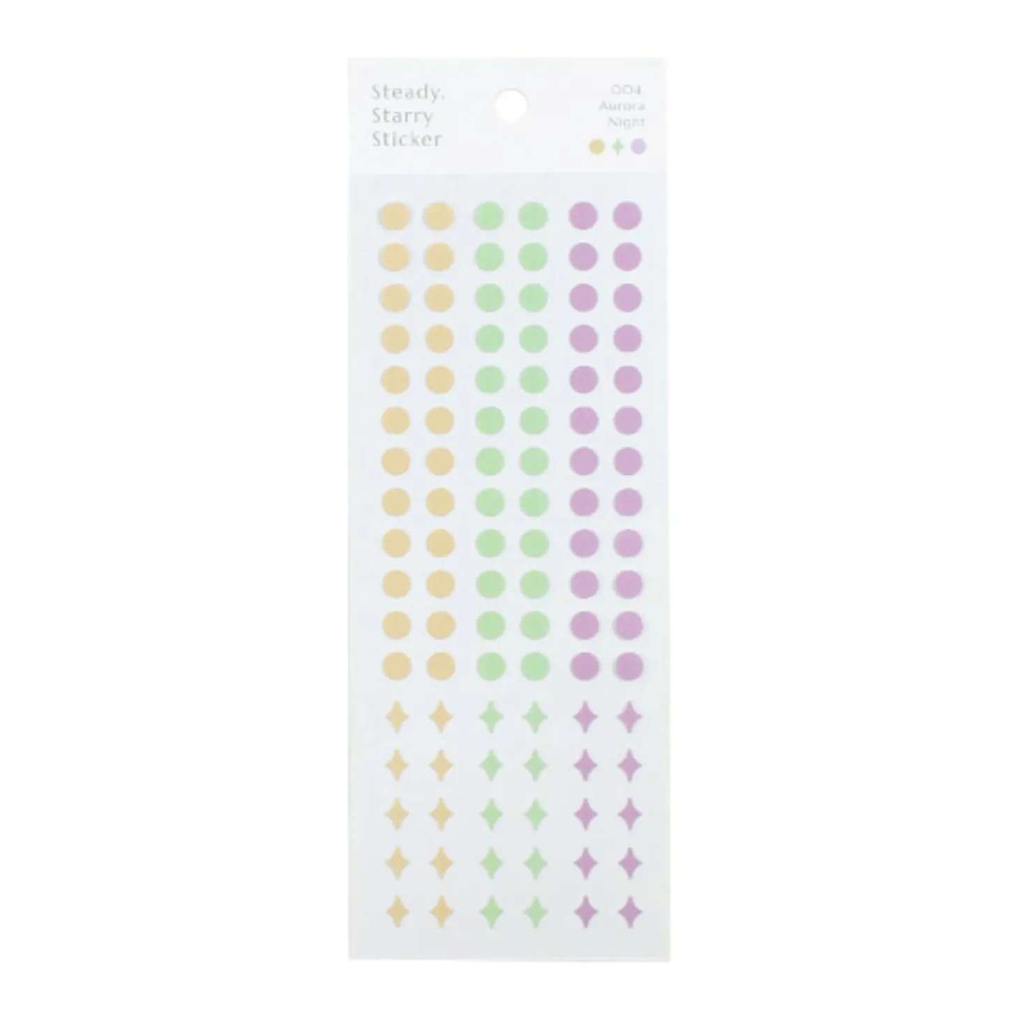 3pcs Steady Starry Dot Sticker Set