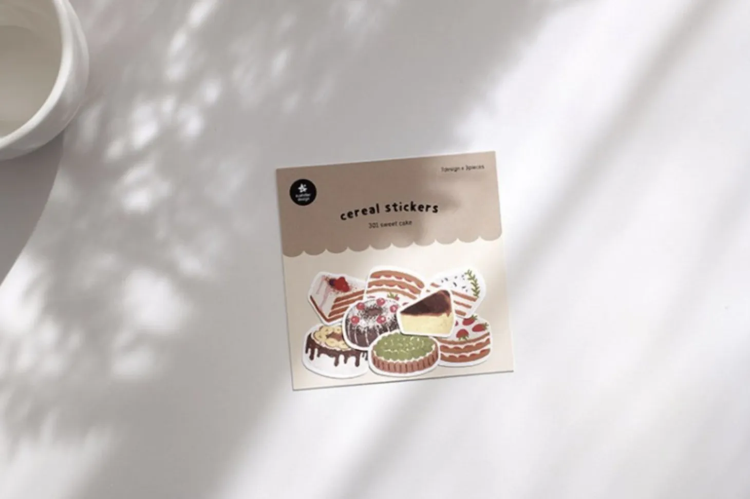 21pcs Sweet Cake Cereal Sticker Set