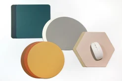 Pebble Vegan Leather Mouse Pad