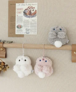 Piyo Bunny Fluffy Key Ring