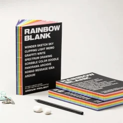 Rainbow Blank Colorful Notebook