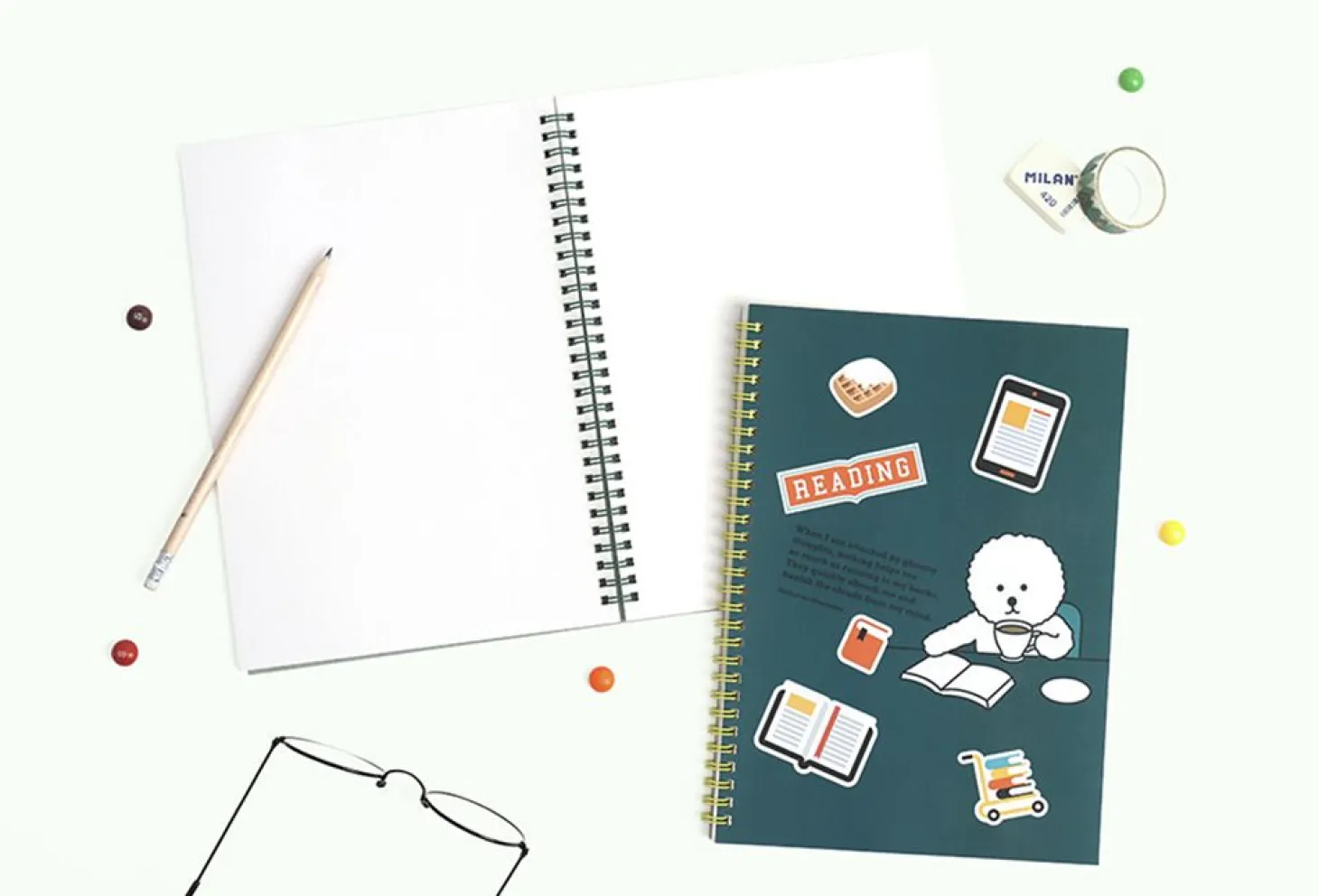 Reading Pet Plain Notebook