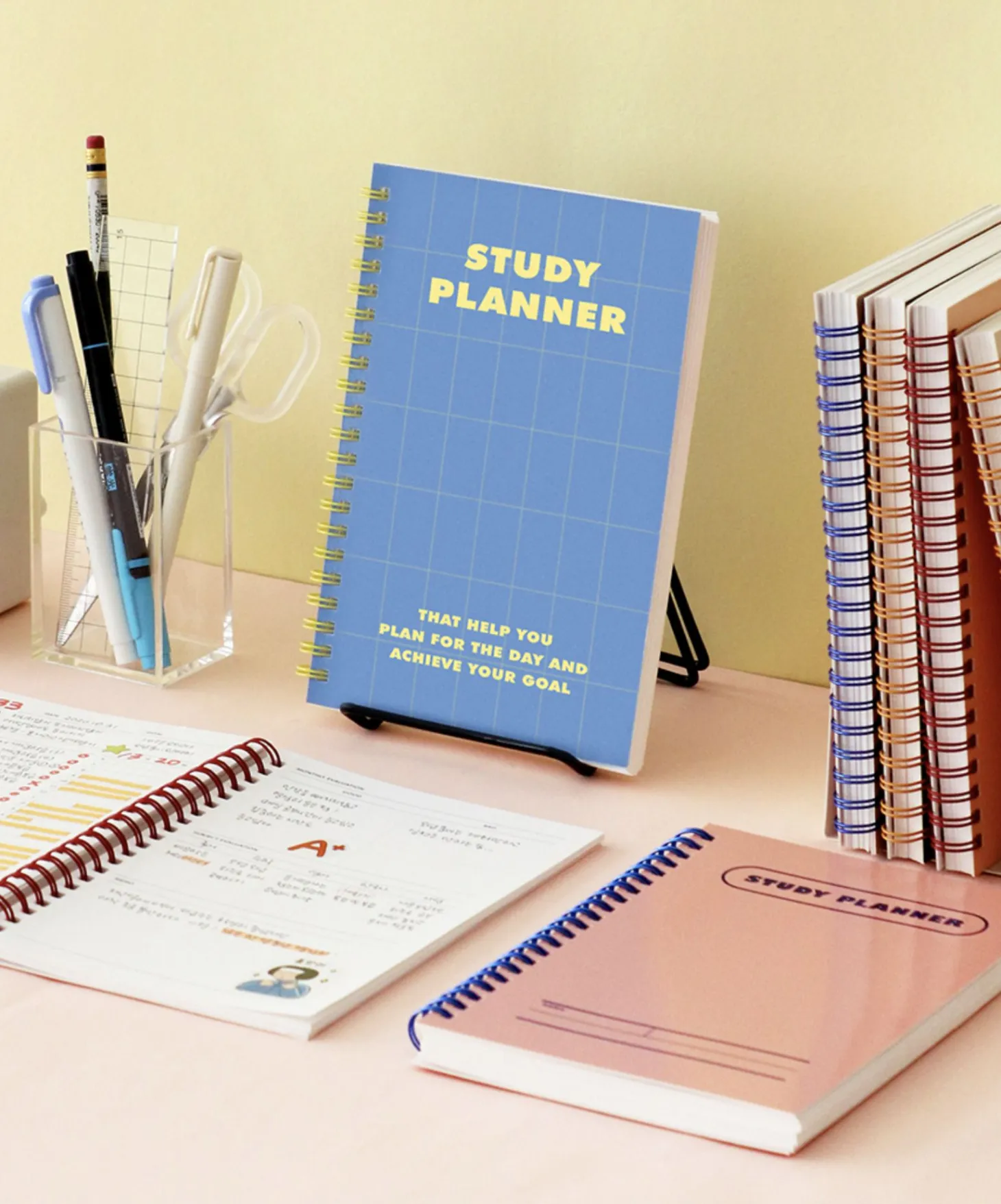 Retro Spiral Study Planner