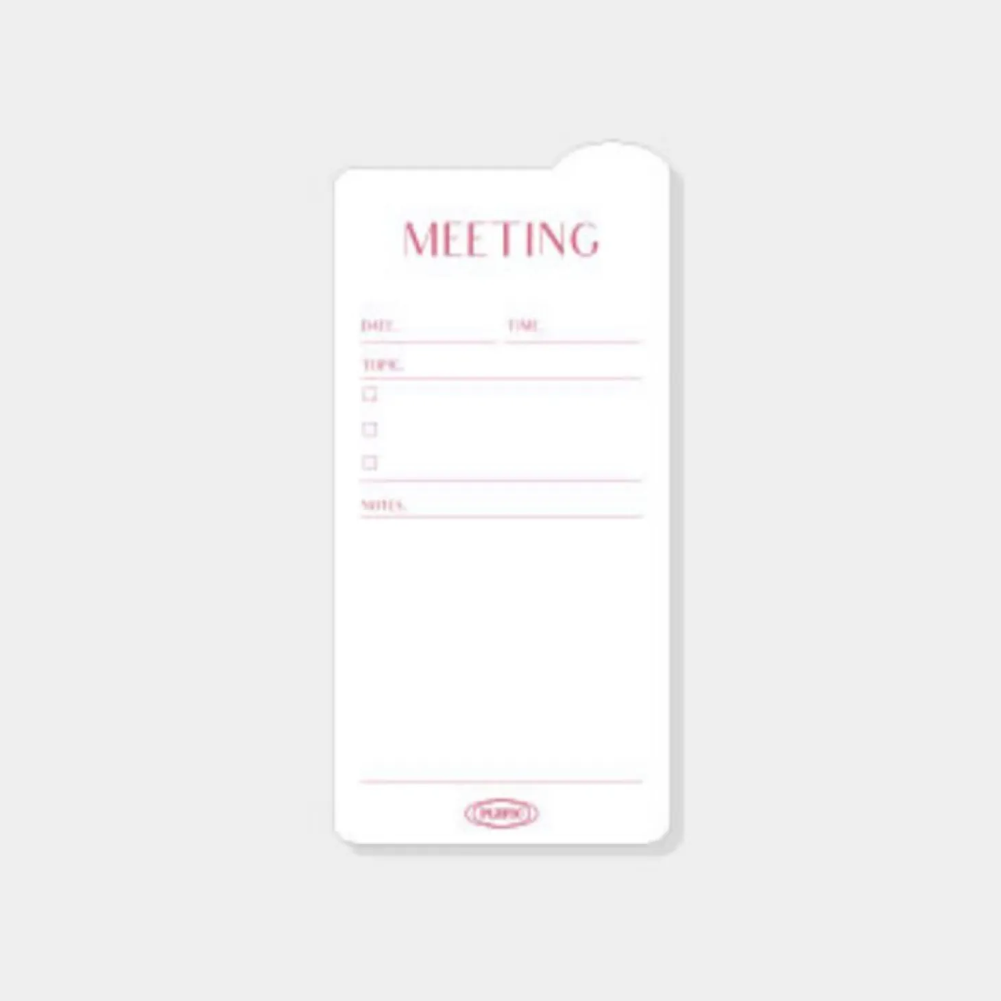 Rounded Edge Index Sticky Note