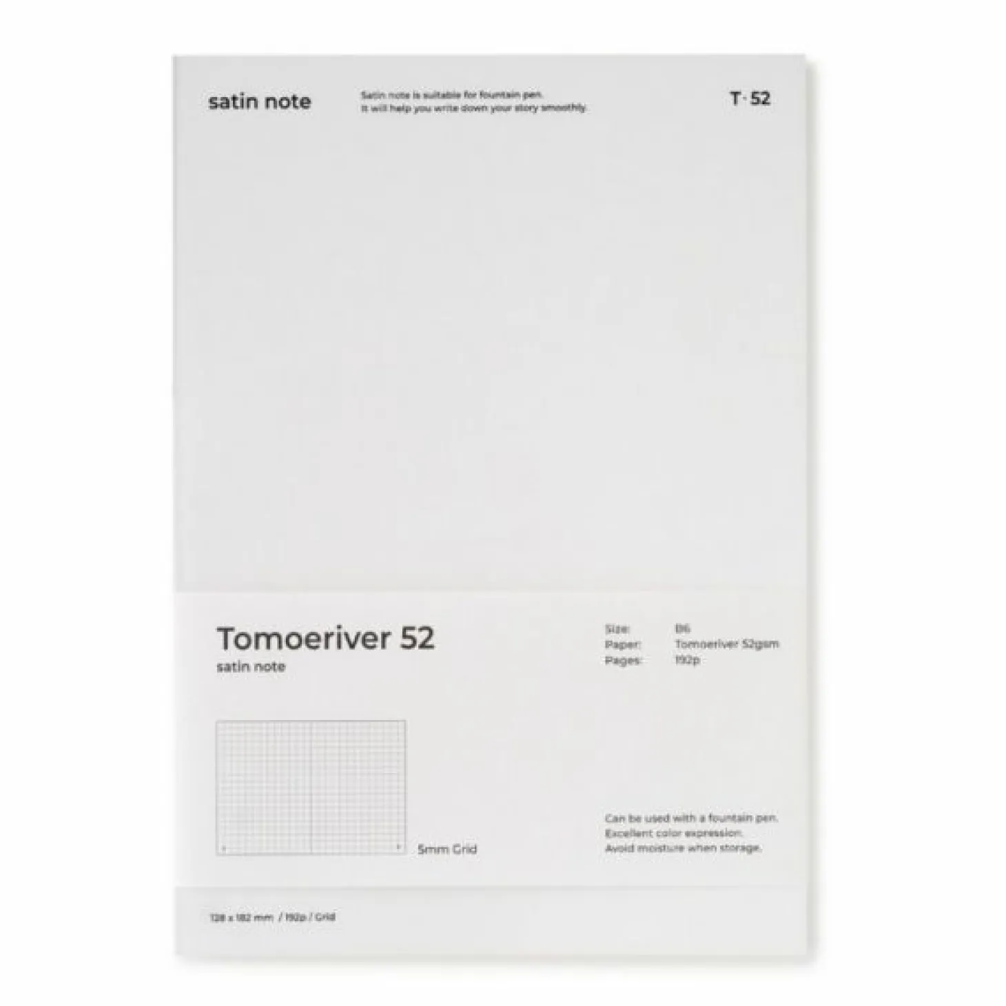Satin T52 B6 Fountain Friendly Notebook