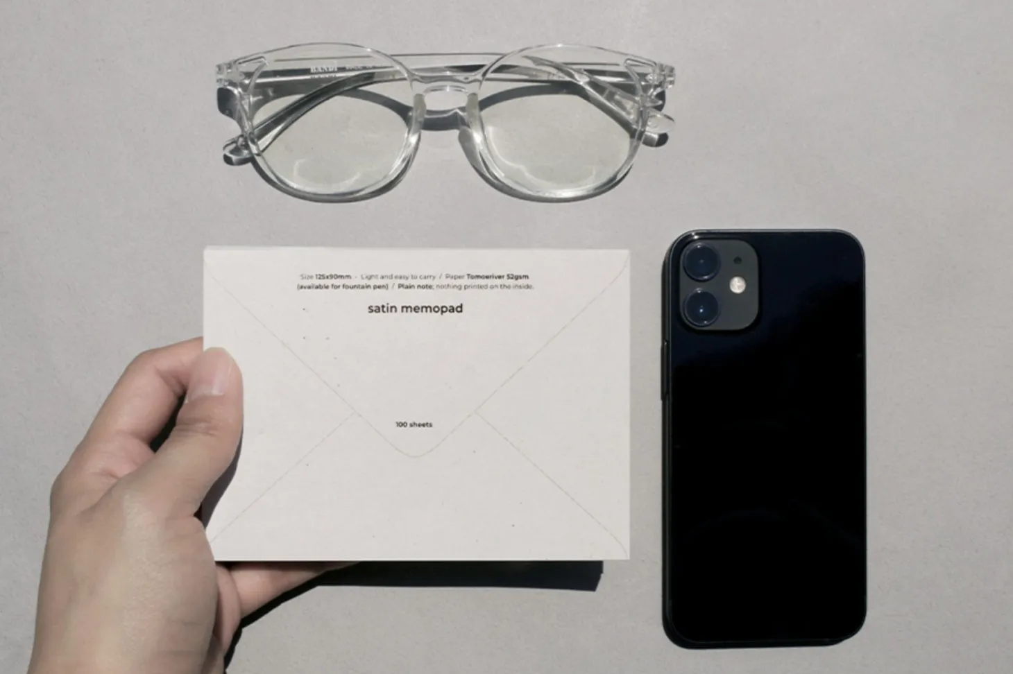Satin T52 Compact Plain Memo Pad