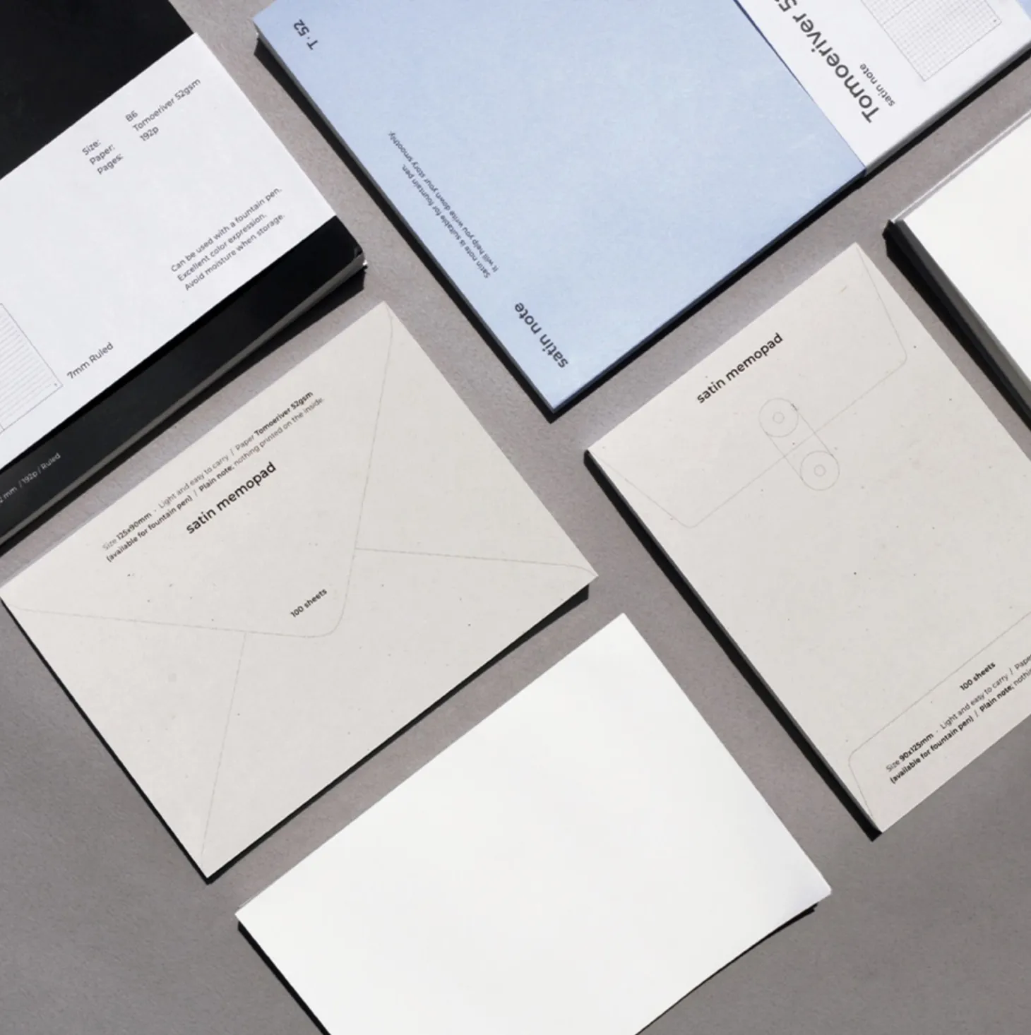 Satin T52 Compact Plain Memo Pad