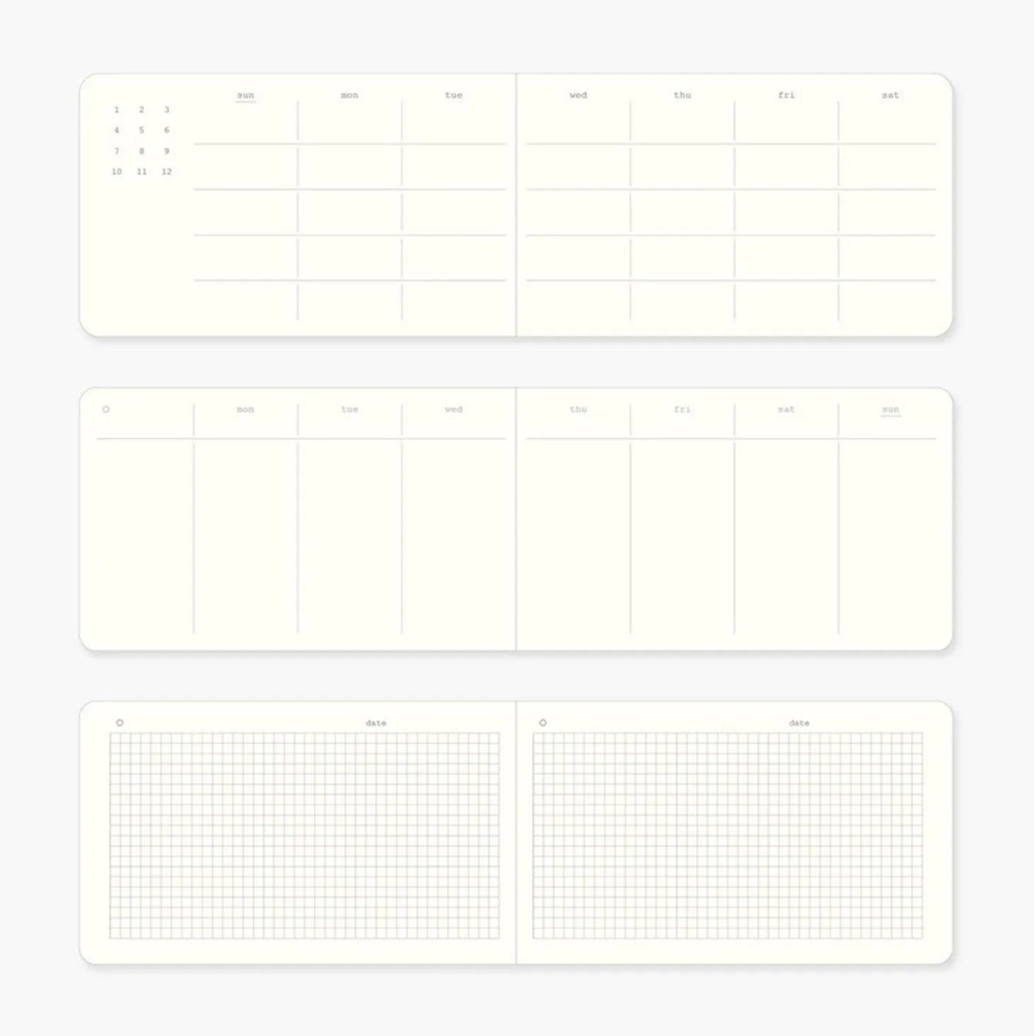 Sentimental 6 Month Weekly Planner