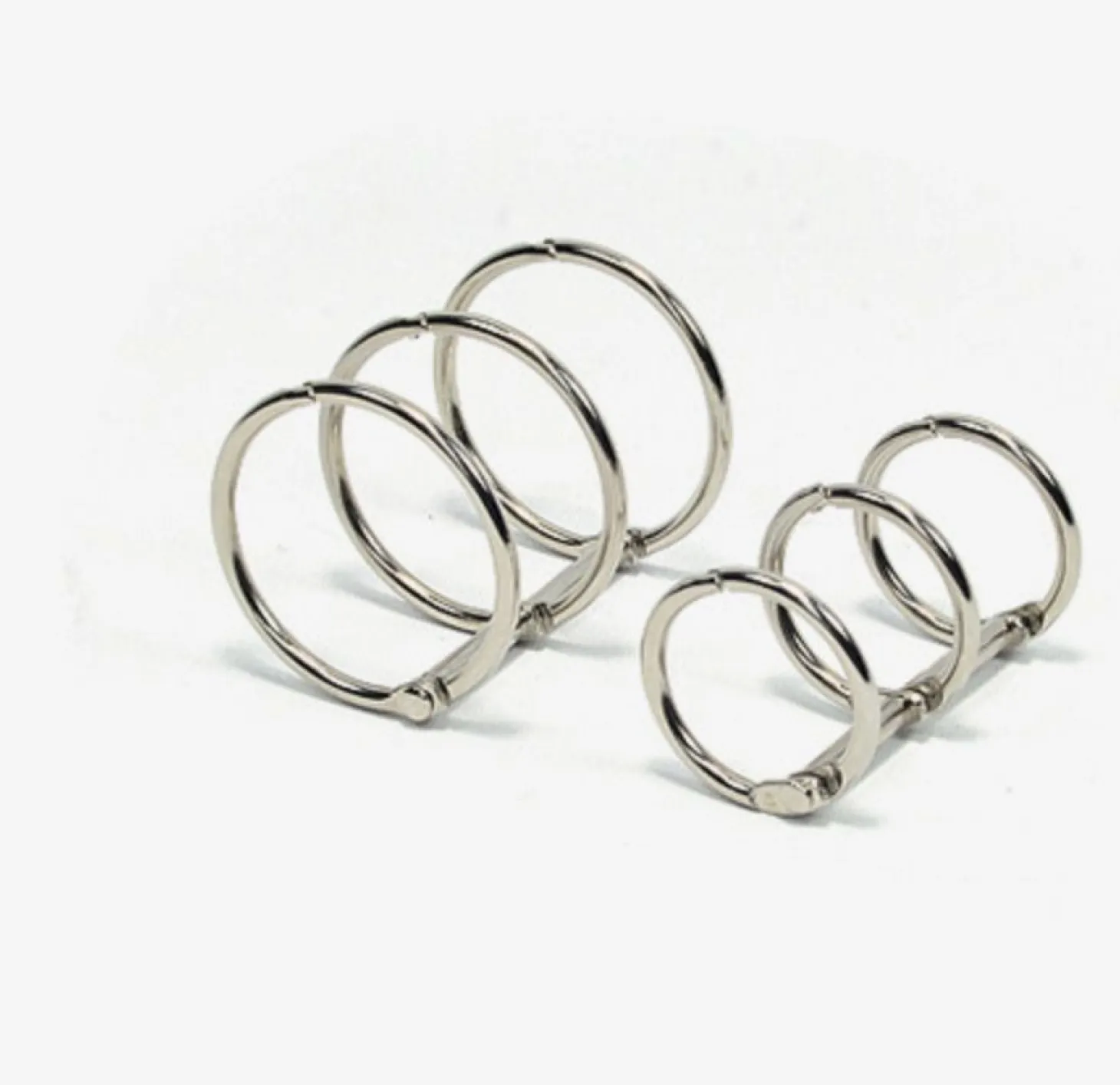 Silver A5 Binder 6 Ring Set