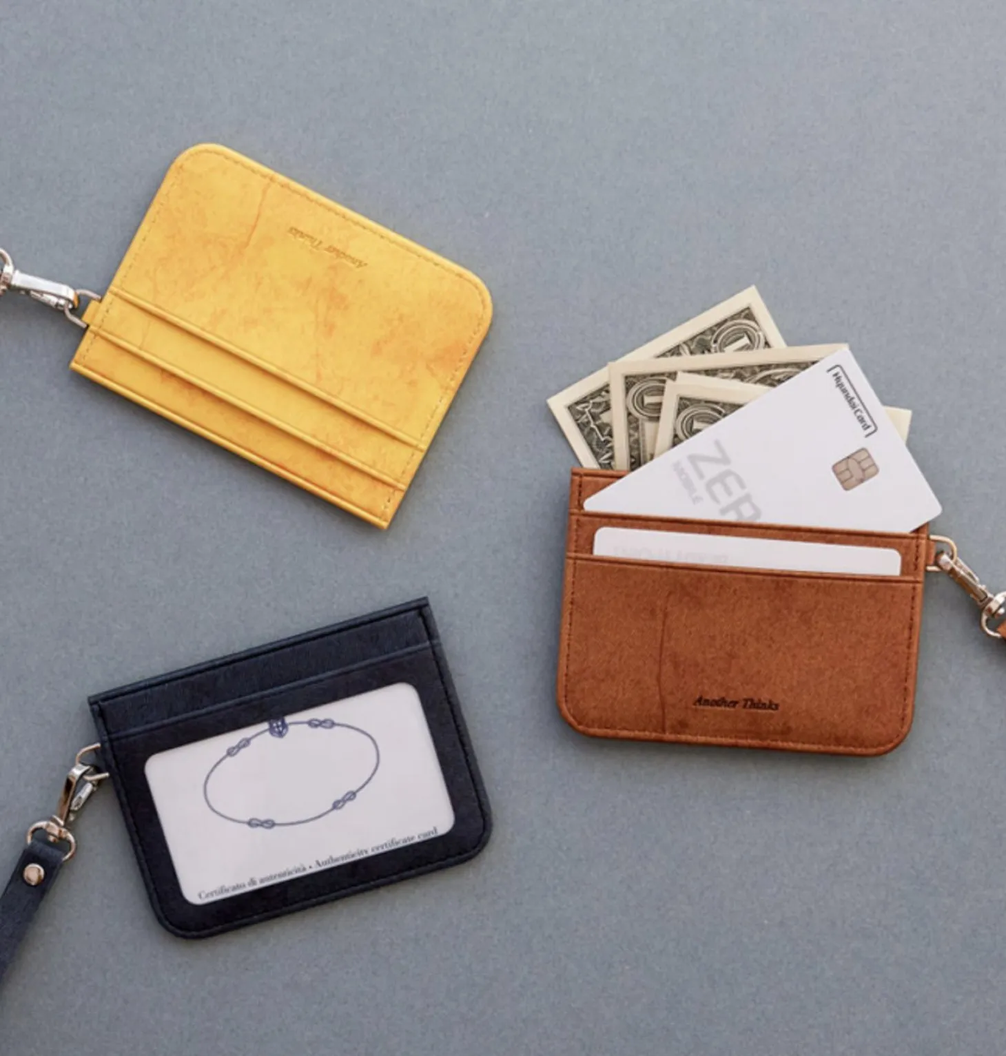 Simple Ash Strap Card Pocket
