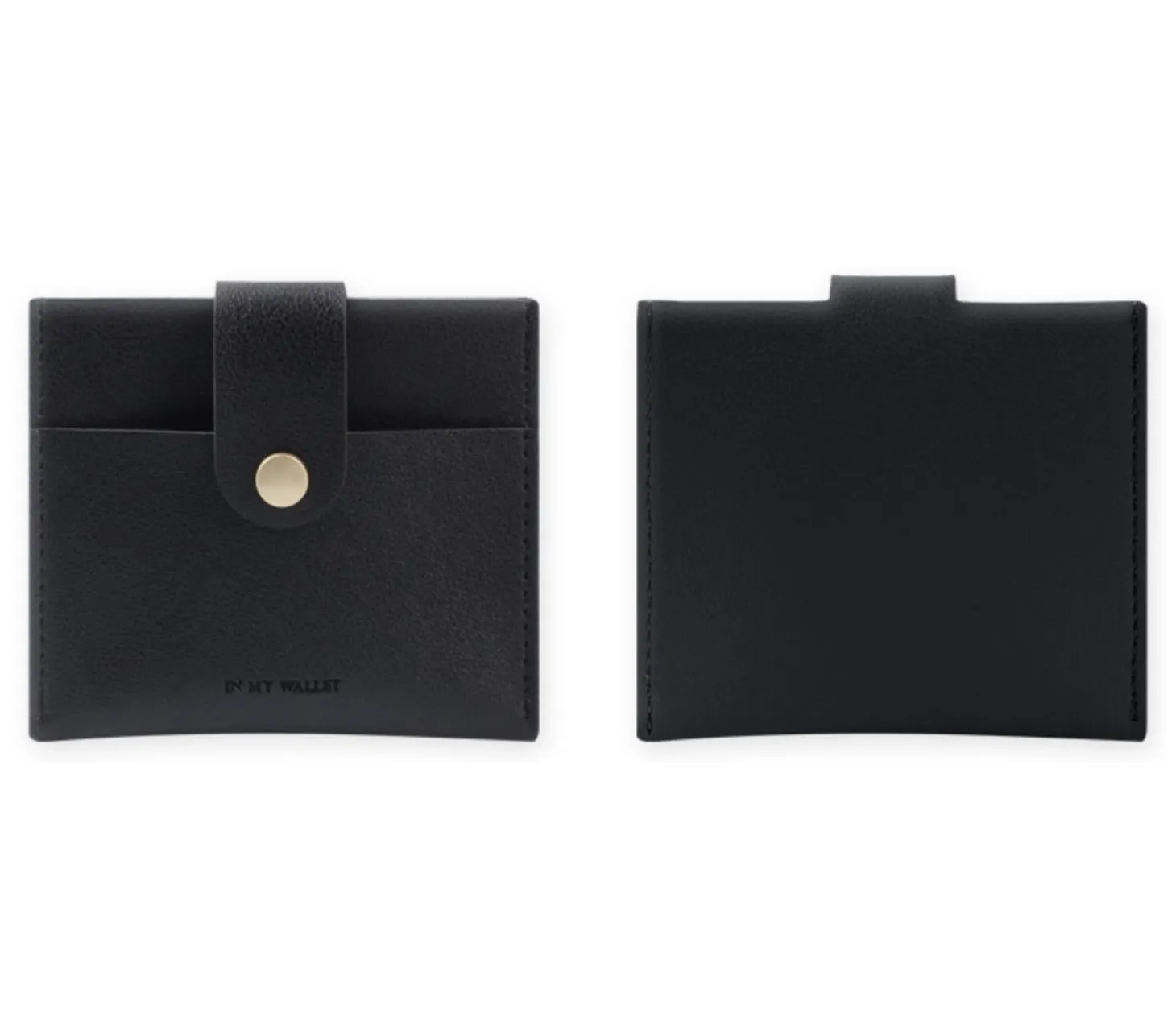 Simple Button Half Wallet