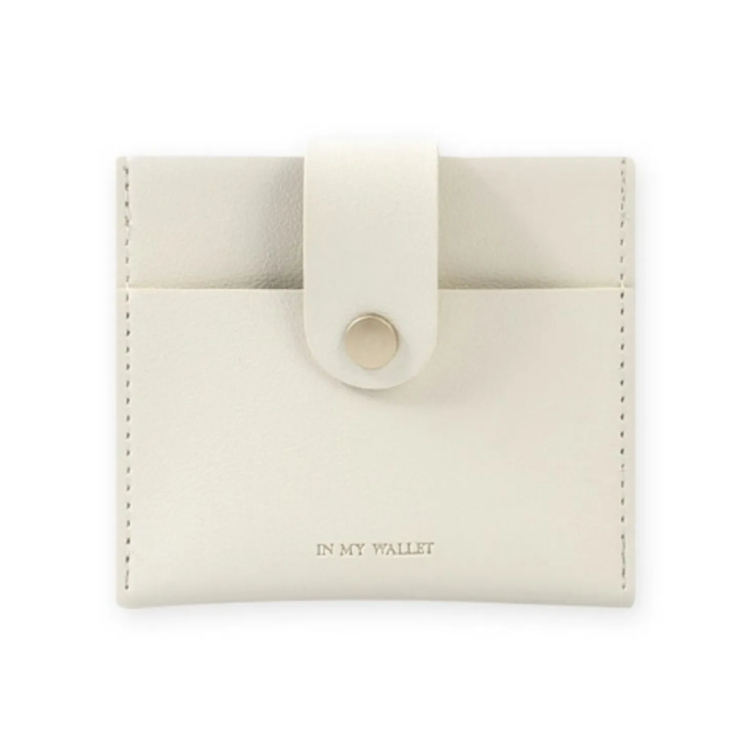 Simple Button Half Wallet